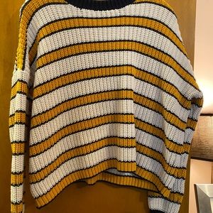 Forever 21 hufflepuff stripe knit sweater